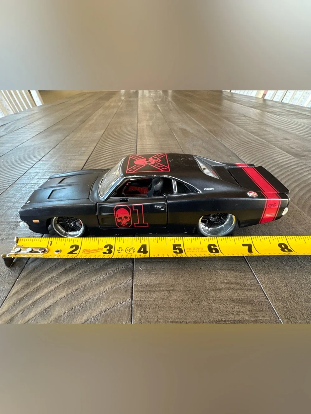Dodge Charger Black/Red Die-Cast Muscle Car - Kids Toy Car